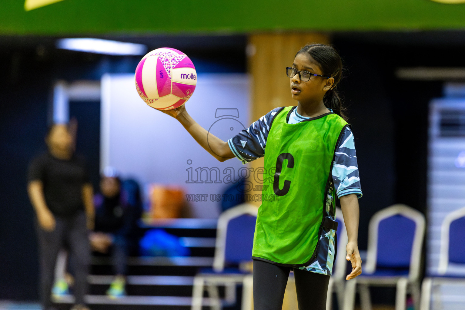 High Fluers vsN Sports Academy in Day 5 of 3rd Netball Junior Championship, held at Social Center on Thursday 23rd January 2025 . Photos: Shuu Abdul Sattar / images.mv