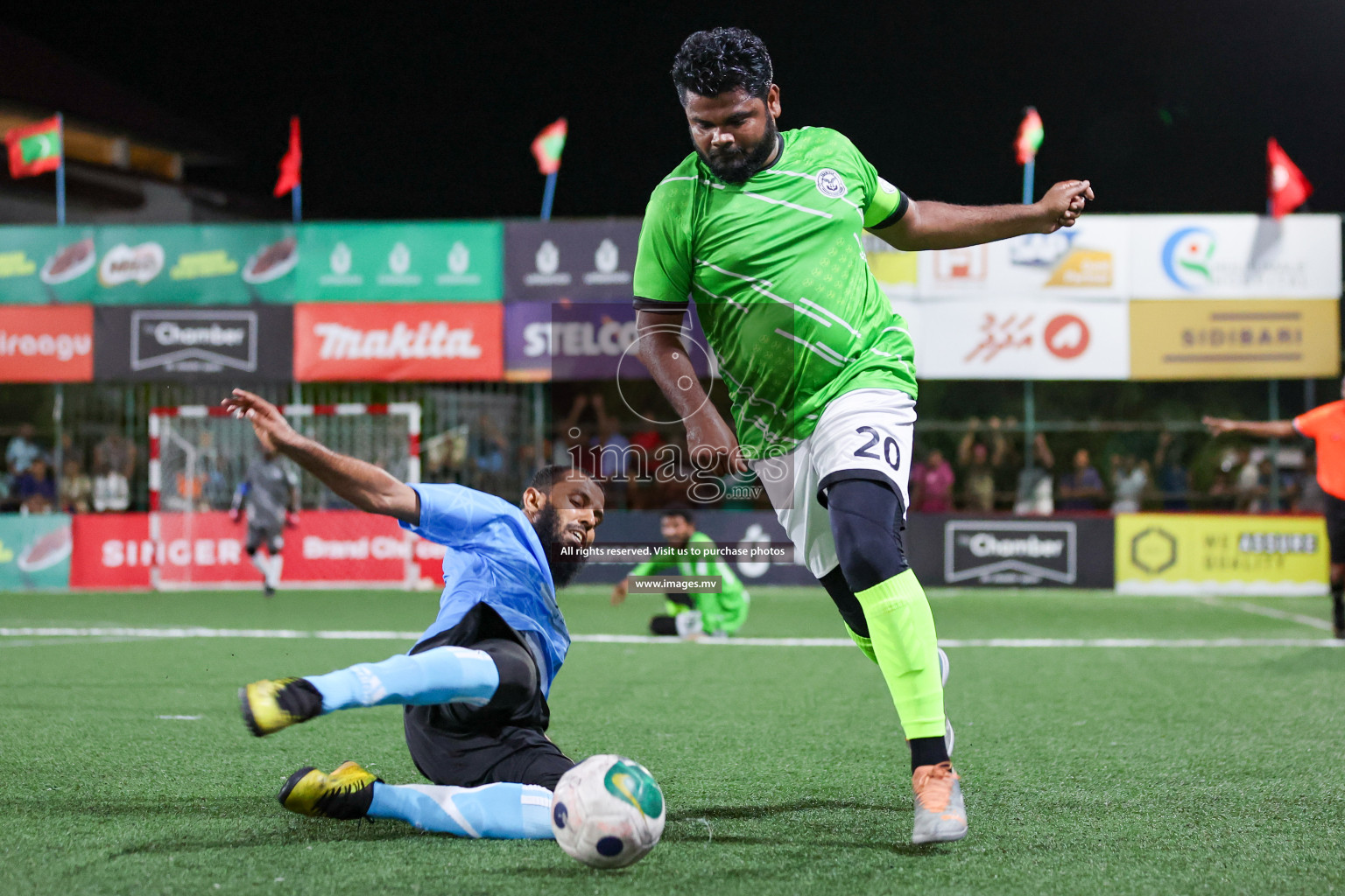 Team DJA vs Thauleemee Gulhun in Club Maldives Cup Classic 2023 held in Hulhumale, Maldives, on Monday, 24th July 2023 Photos: Nausham Waheed/ images.mv