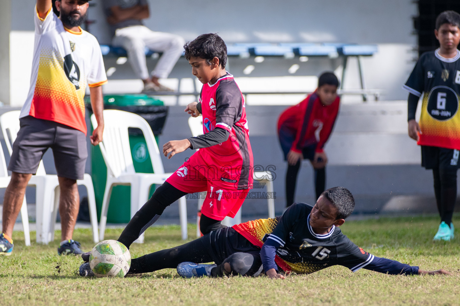 Day 3 of MILO Academy Championship 2024 - U12 was held at Henveiru Grounds in Male', Maldives on Saturday, 6th July 2024. Photos: Mohamed Mahfooz Moosa / images.mv