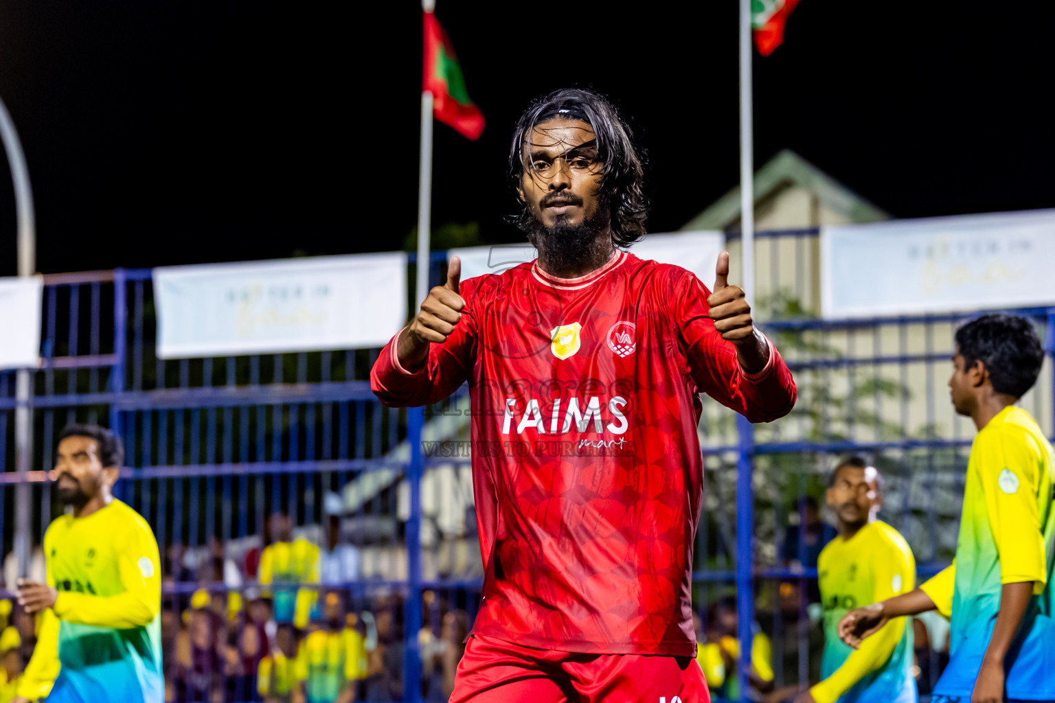 Eydhafushi vs Kihaadhoo in Day 2 of Better in Baa Futsal Fiesta 2025 Men's division held in B. Eydhafushi, Maldives on Thursday, 6th November 2025. Photos: Nausham Waheed / images.mv