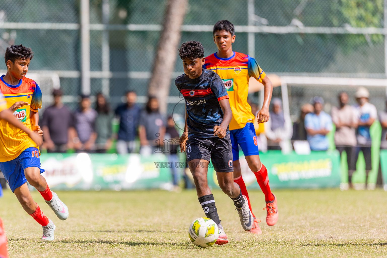 Day 4 of MILO Academy Championship 2025 (U14) was held on Sunday, 2nd November 2025 at Henveiru Football Grounds, Male', Maldives . 
Photos: Ismail Thoriq / images.mv