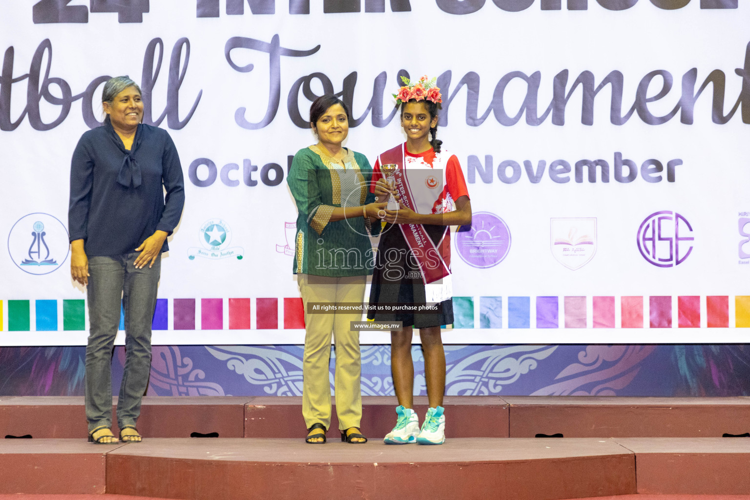 Final of 24th Interschool Netball Tournament 2023 was held in Social Center, Male', Maldives on 7th November 2023. Photos: Nausham Waheed / images.mv