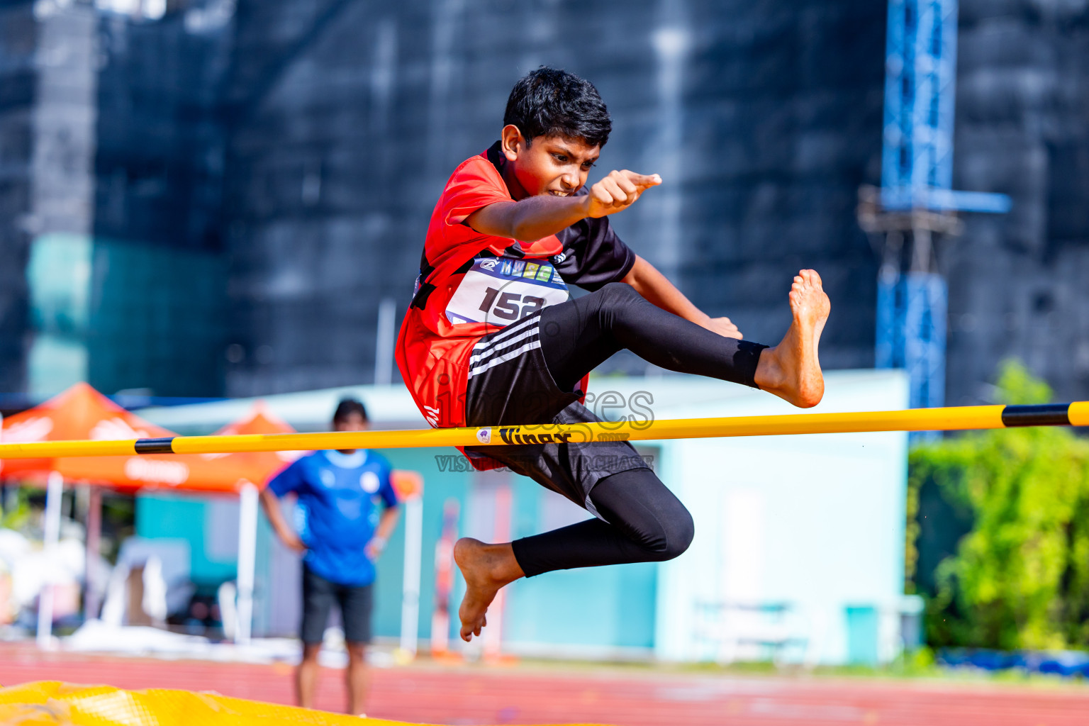 Day 3 of MWSC Interschool Athletics Championships 2024 held in Hulhumale Running Track, Hulhumale, Maldives on Monday, 11th November 2024. Photos by:  Nausham Waheed / Images.mv