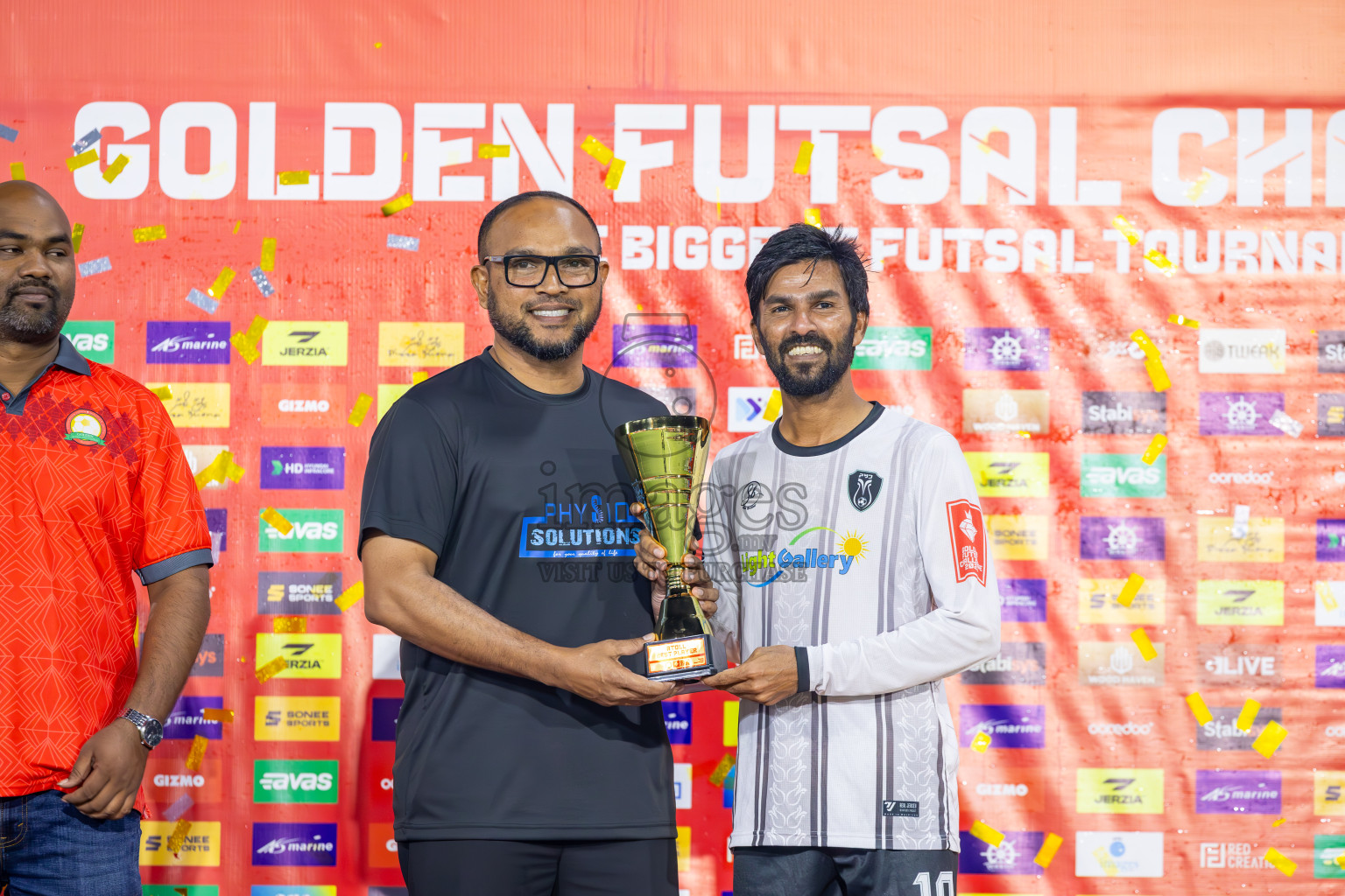 N Holhudhoo vs N Miladhoo in Noonu Atoll Final in Day 24 of Golden Futsal Challenge 2025 was held on Tuesday , 28th January 2025, in Hulhumale', Maldives. Photos: Ismail Thoriq / images.mv