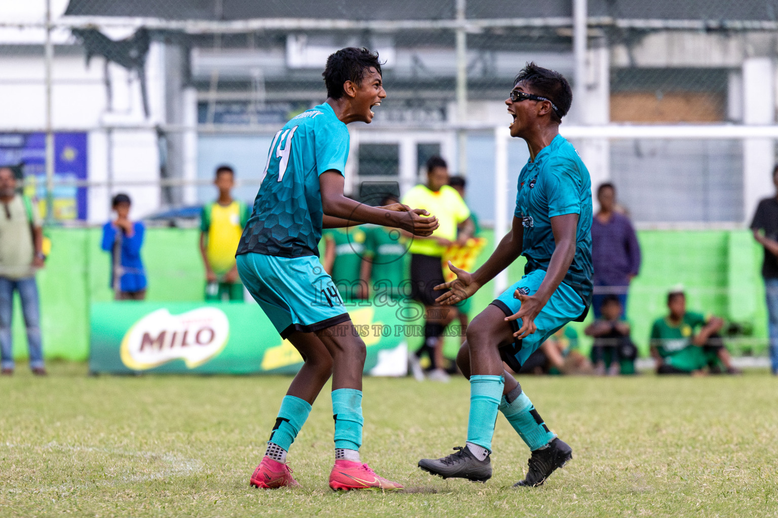 Day 2 of MILO Academy Championship 2024 Under 14 held in Henveyru Stadium, Male', Maldives on Friday, 1st November 2024. 
Photos: Hassan Simah, Nausham Waheed / Images.mv