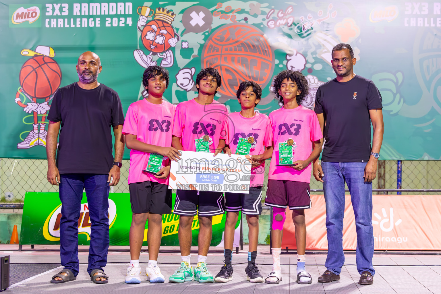 Final Day of MILO Ramadan 3x3 Challenge 2024 was held in Ekuveni Outdoor Basketball Court at Male', Maldives on Tuesday, 19th March 2024.
Photos: Ismail Thoriq / images.mv