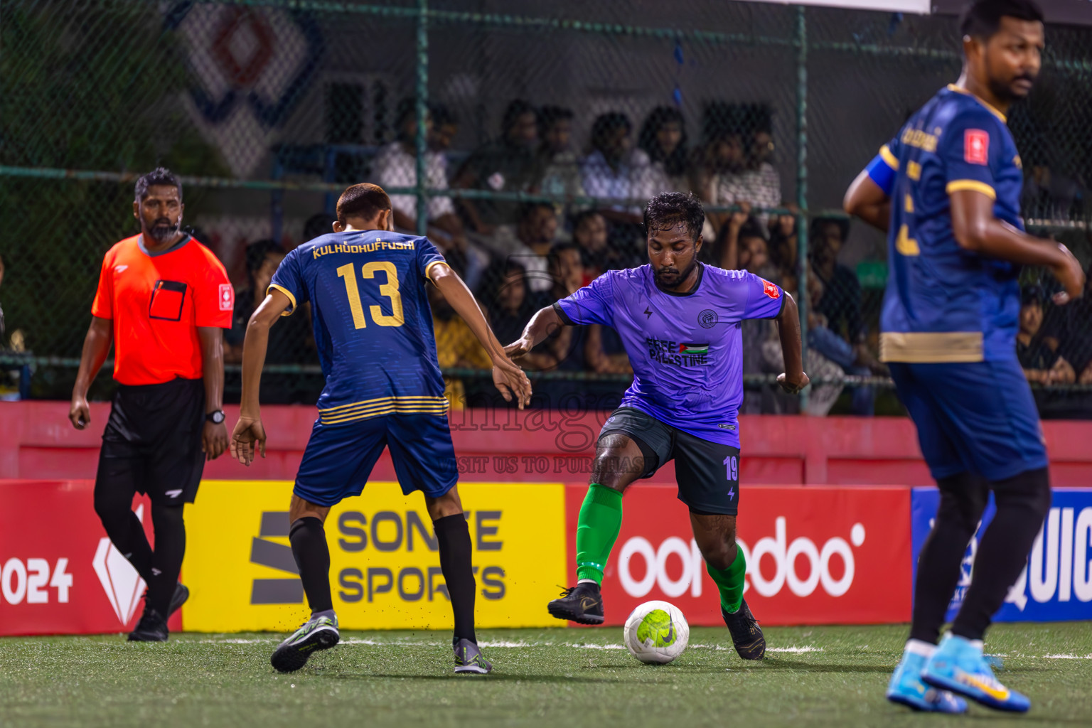 HDh Kulhudhuffushi vs HDh Neykurendhoo in Day 10 of Golden Futsal Challenge 2024 was held on Tuesday, 23rd January 2024, in Hulhumale', Maldives
Photos: Ismail Thoriq / images.mv