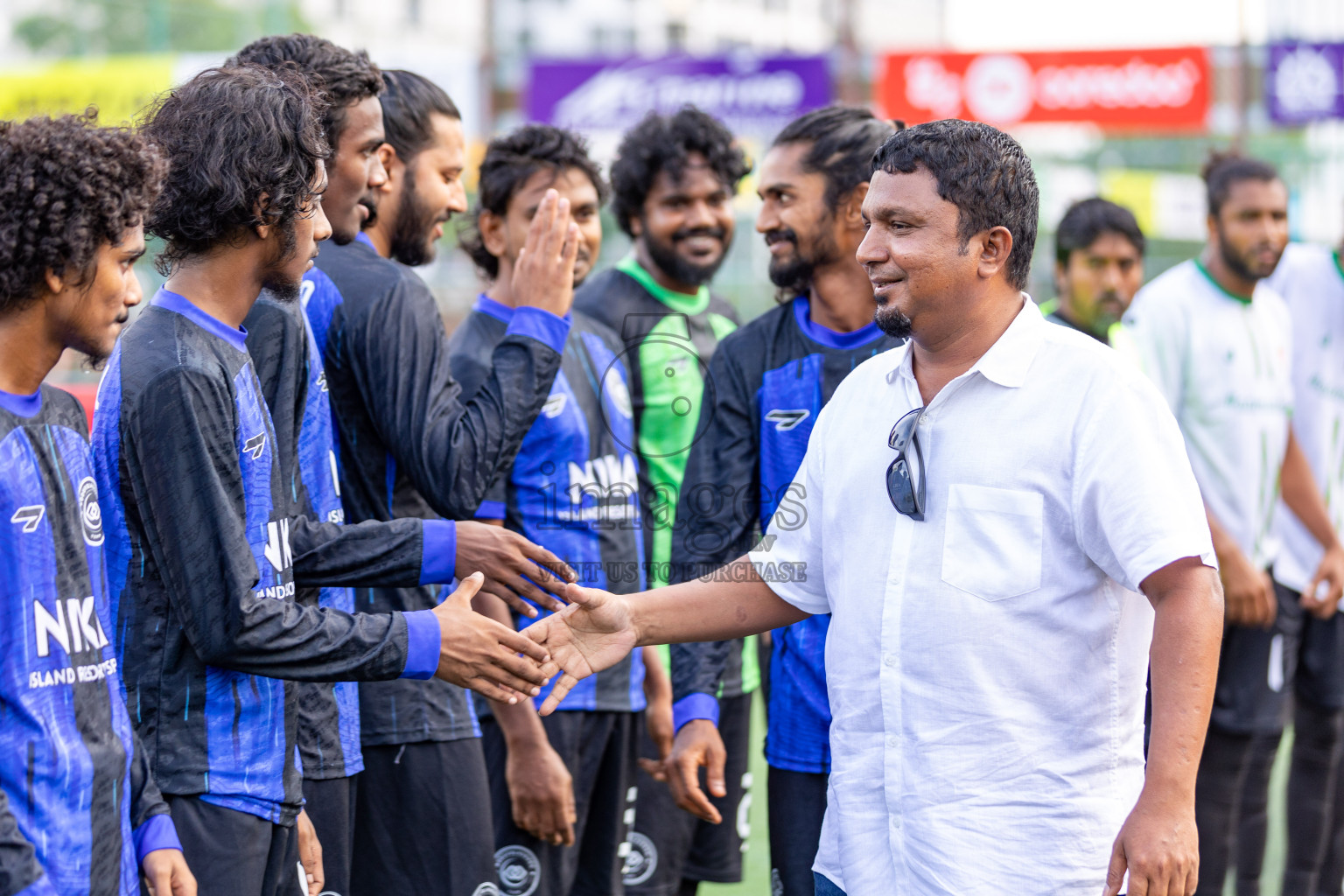AA. Maalhos VS AA. Bodufolhudhoo in Day 7 of Golden Futsal Challenge 2025 was held on Saturday, 11th January 2025, in Hulhumale', Maldives 
Photos: Hassan Simah / images.mv