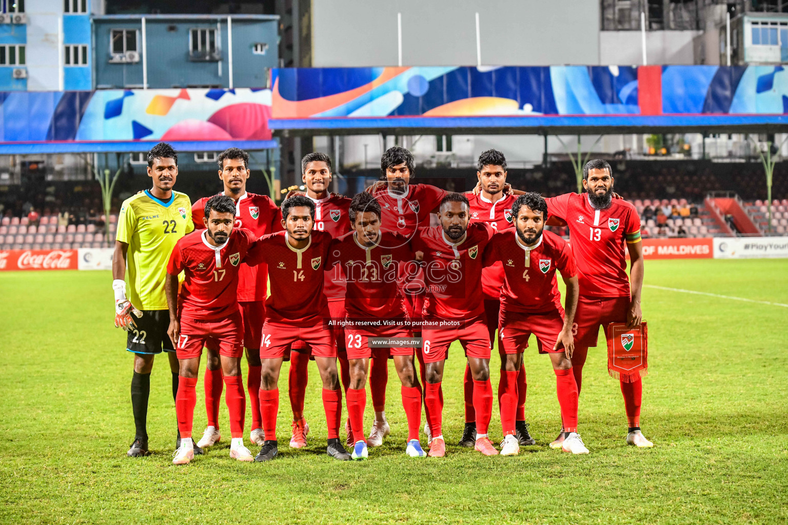 Maldives vs Bangladesh Friendly Match 24 Mar 2022 at Galolhu Rasmee Stadium Malé photos by Nausham Waheed