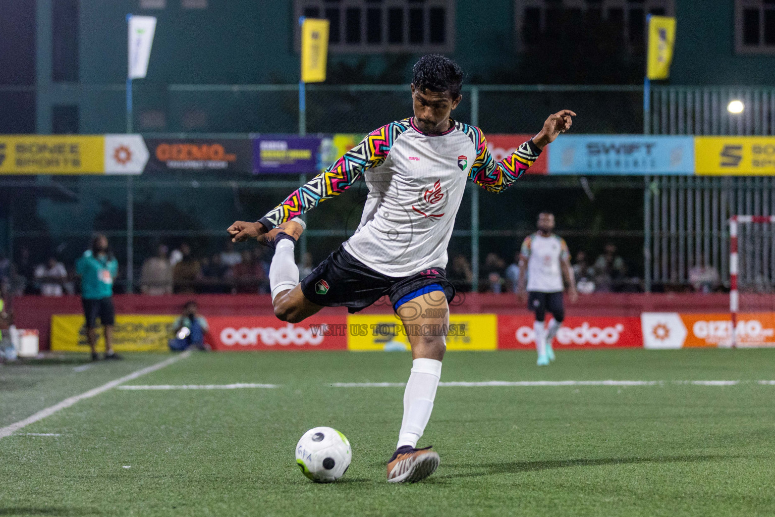 Th Hirilandhoo vs Th Madifushi in Day 15 of Golden Futsal Challenge 2024 was held on Monday, 29th January 2024, in Hulhumale', Maldives Photos: Nausham Waheed / images.mv