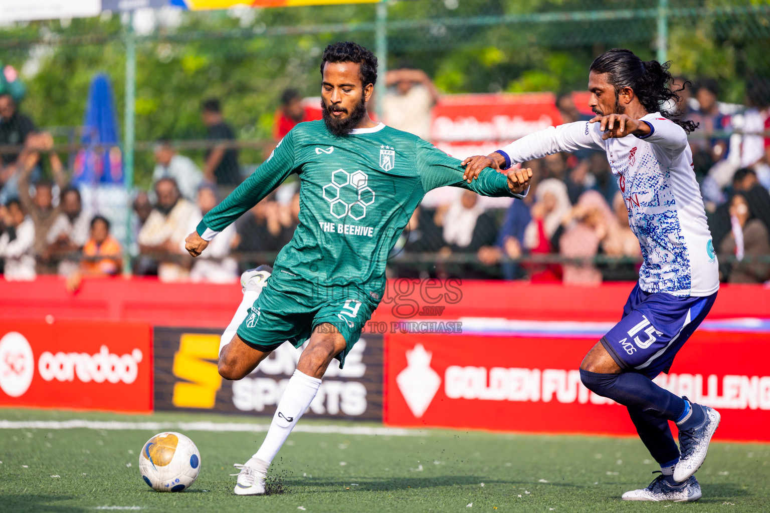 Th Thimarafushi vs Th Vilufushi in Day 14 of Golden Futsal Challenge 2025 was held on Saturday, 18th January 2025, in Hulhumale', Maldives. Photos: Nausham Waheed / images.mv