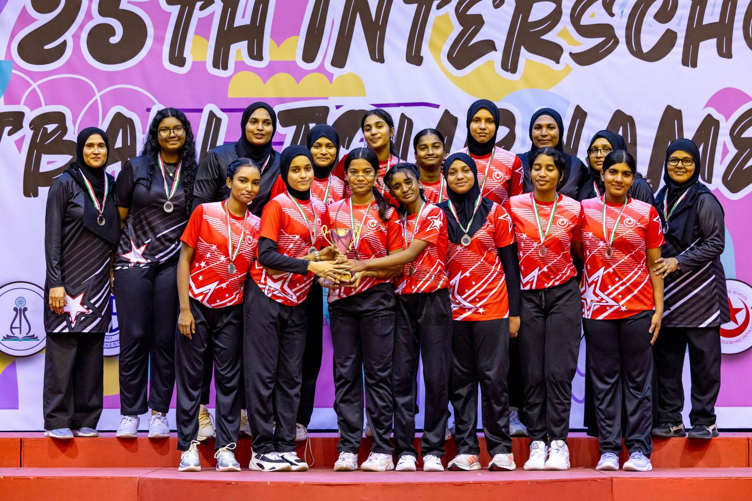 Closing Ceremony of Inter-school Netball Tournament held in Social Center at Male', Maldives on Monday, 26th August 2024. Photos: Hassan Simah / images.mv