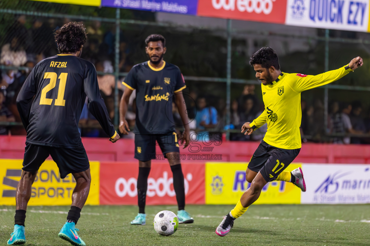 Lh Naifaru vs Lh Olhuvelifushi in Day 21 of Golden Futsal Challenge 2024 was held on Sunday , 4th February 2024 in Hulhumale', Maldives
Photos: Ismail Thoriq / images.mv