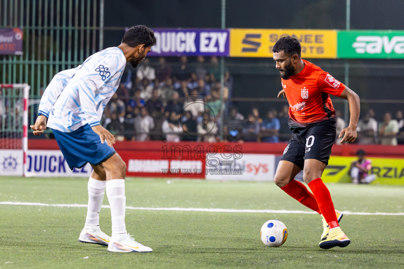 L Gan vs L Maabaidhoo in Day 14 of Golden Futsal Challenge 2025 was held on Saturday, 18th January 2025, in Hulhumale', Maldives. Photos: Ismail Thoriq / images.mv