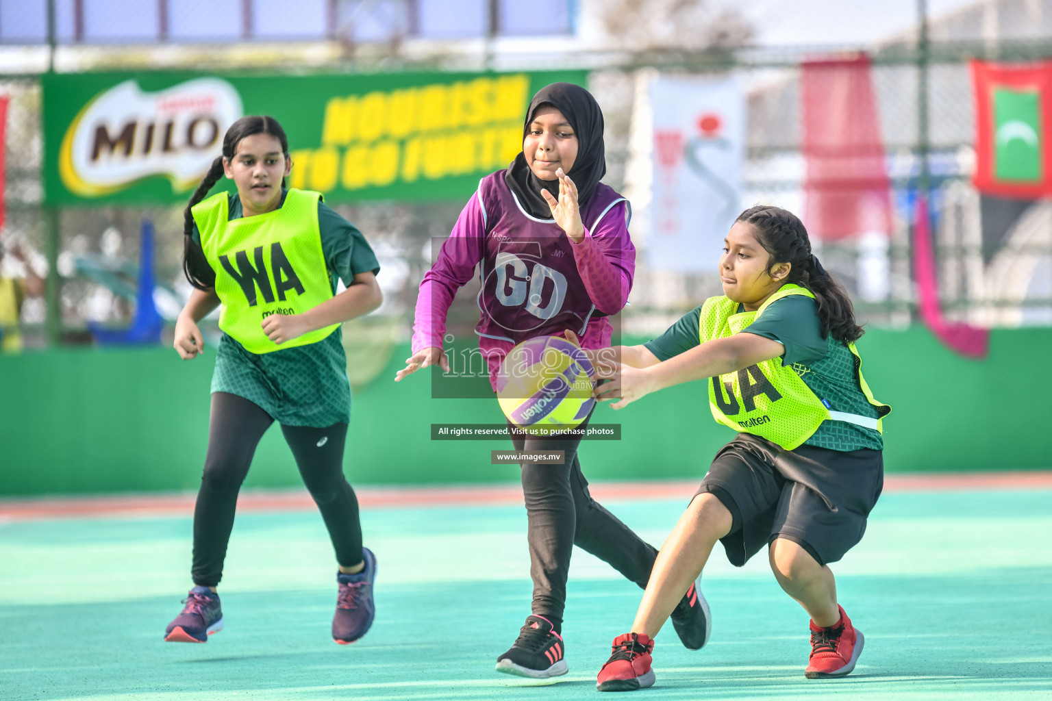 Day 7 of Junior Netball Championship 2022 on 11th March 2022 held in Male', Maldives. Photos by Nausham Waheed