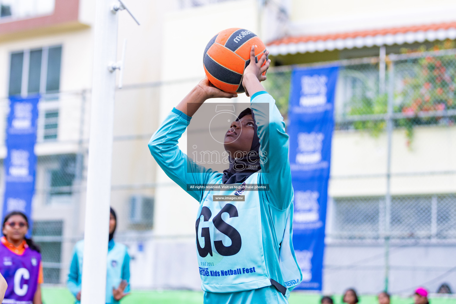 Day 1 of Nestle' Kids Netball Fiesta 2023 held in Henveyru Stadium, Male', Maldives on Thursday, 30th November 2023. Photos by Nausham Waheed / Images.mv