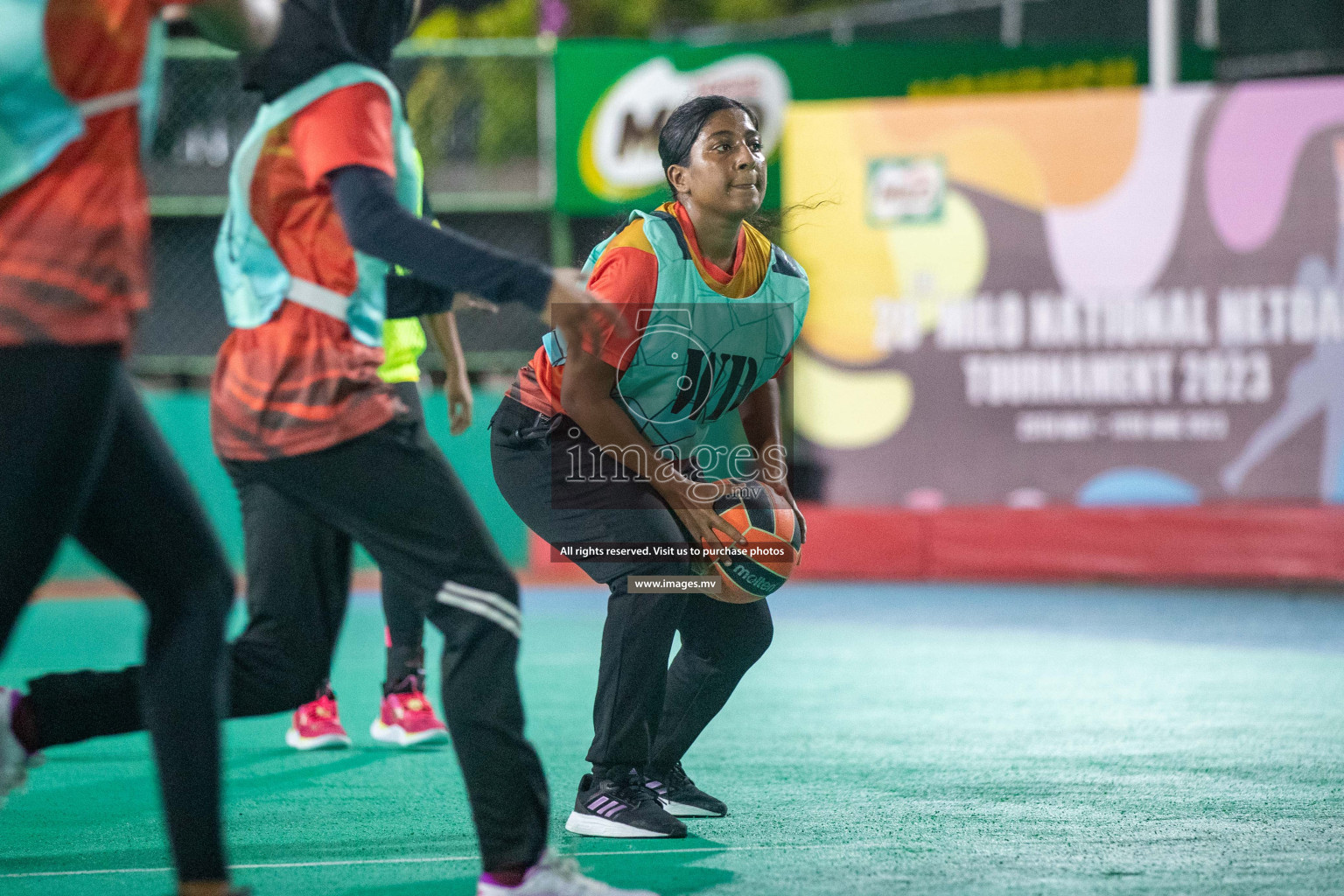 Day 6 of 20th Milo National Netball Tournament 2023, held in Synthetic Netball Court, Male', Maldives on 4th June 2023 Photos: Nausham Waheed/ Images.mv