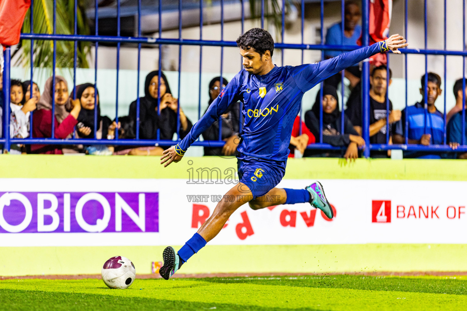 United V vs Nala Brothers in Day 5 of Eydhafushi Futsal Cup 2024 was held on Friday, 12th April 2024, in B Eydhafushi, Maldives Photos: Nausham Waheed / images.mv