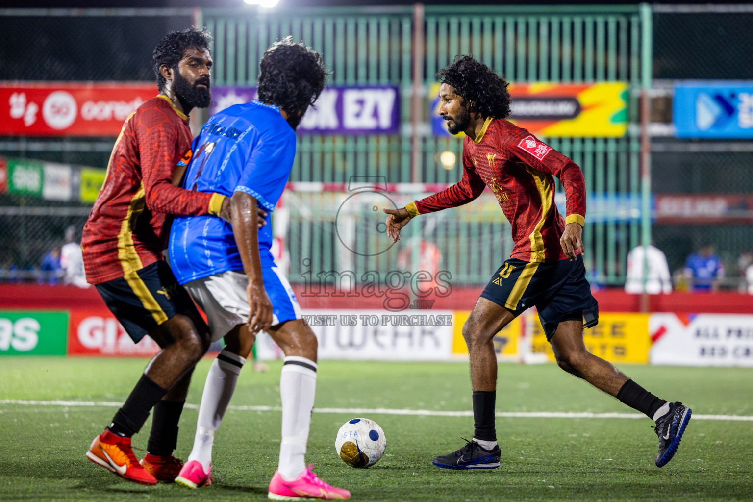 K Himmafushi vs K Maafushi on Day 18 of Golden Futsal Challenge 2025 was held on Thursday, 23rd January 2025, in Hulhumale', Maldives. Photos: Nausham Waheed / images.mv