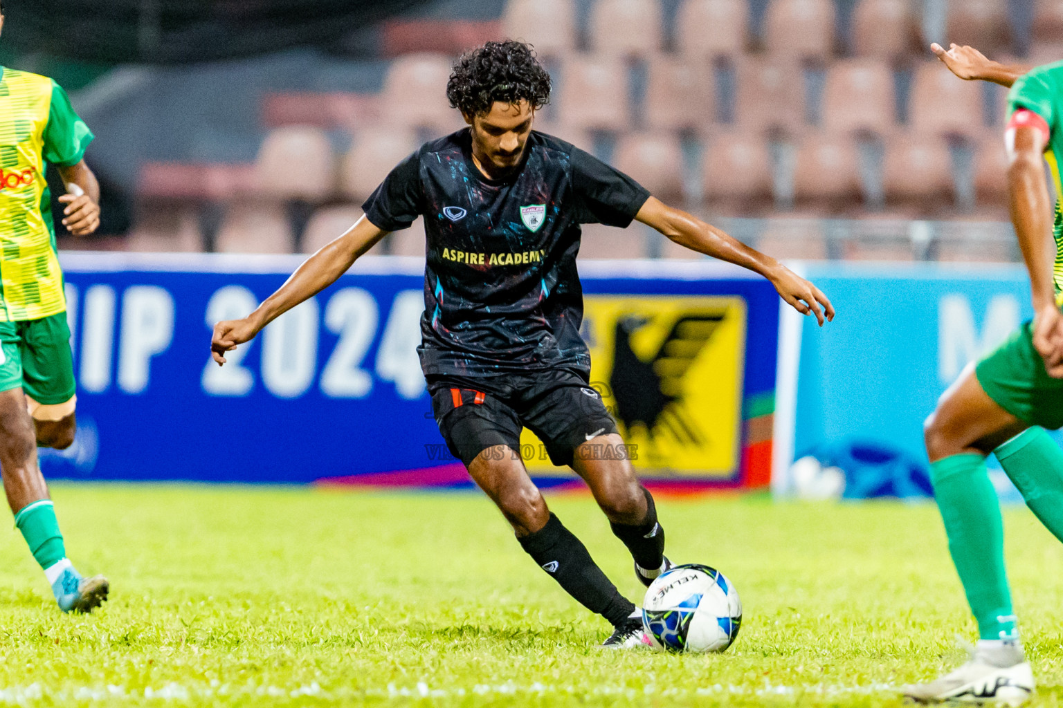 Maziya SRC vs Club Eagles in Day 4 of Under 19 Youth Championship 2024 was held at National Stadium in Male', Maldives on Thursday, 13th June 2024. Photos: Nausham Waheed / images.mv