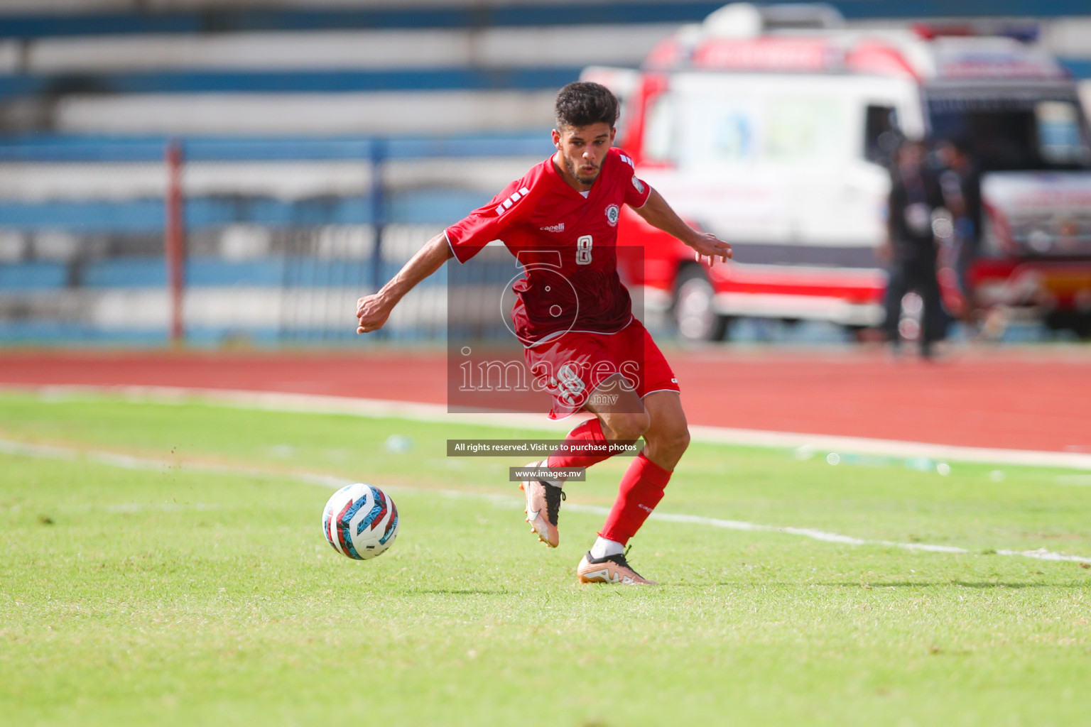 Lebanon vs Maldives in SAFF Championship 2023 held in Sree Kanteerava Stadium, Bengaluru, India, on Tuesday, 28th June 2023. Photos: Nausham Waheed, Hassan Simah / images.mv