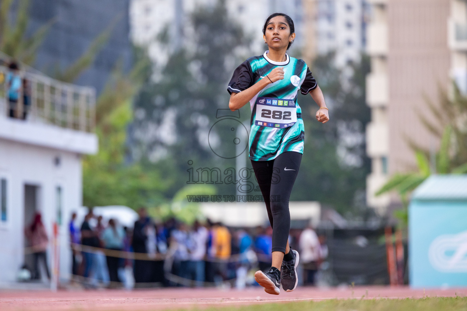 Day 5 of MWSC Interschool Athletics Championships 2024 held in Hulhumale Running Track, Hulhumale, Maldives on Wednesday, 13th November 2024. Photos by: Ismail Thoriq / Images.mv