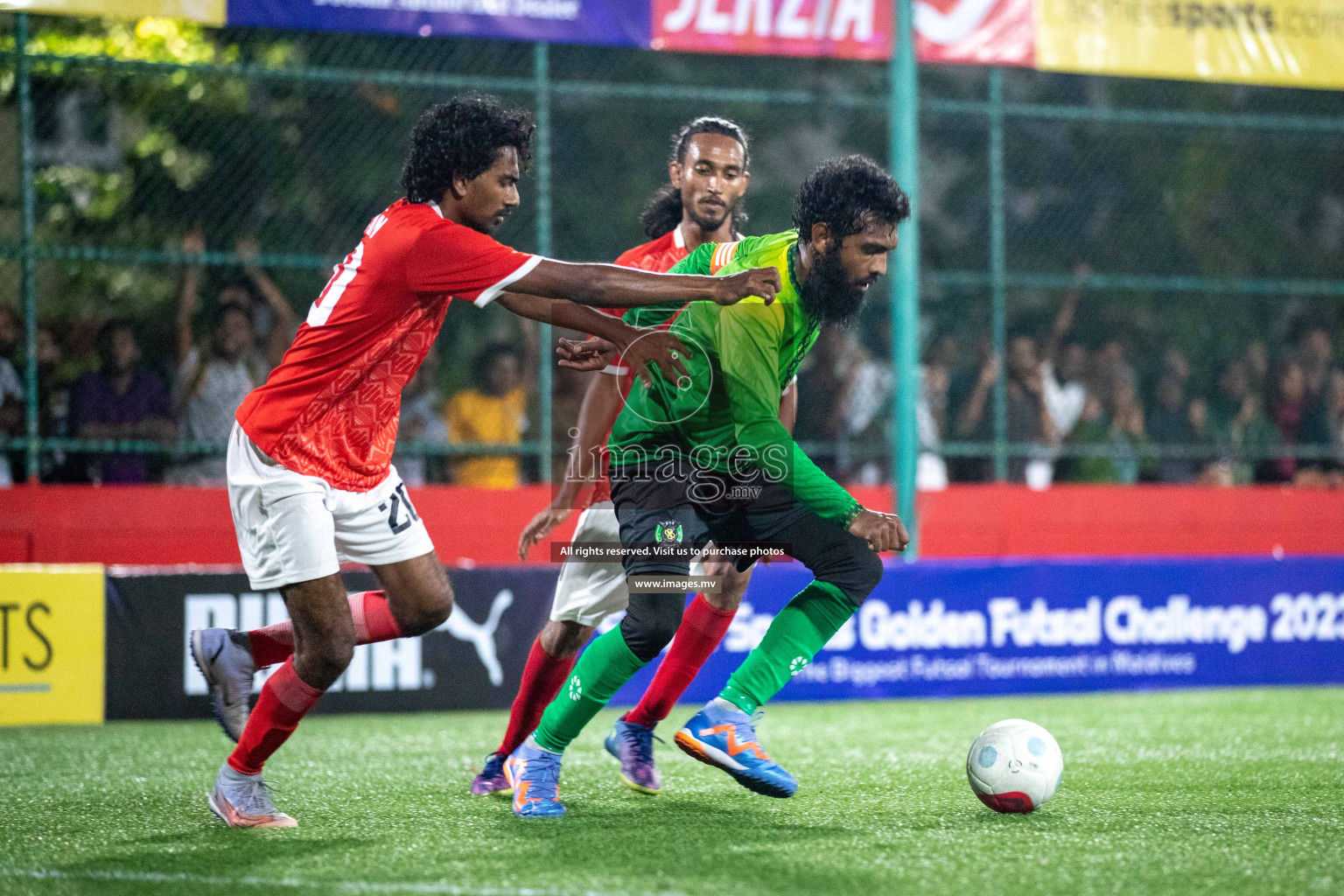 HA. Ihavandhoo vs HA. Vashafaru in Golden Futsal Challenge 2023 on 05 February 2023 in Hulhumale, Male, Maldives