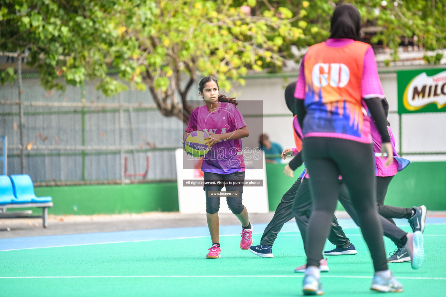 Day 10 of Junior Netball Championship 2022 held in Male', Maldives. Photos by Nausham Waheed