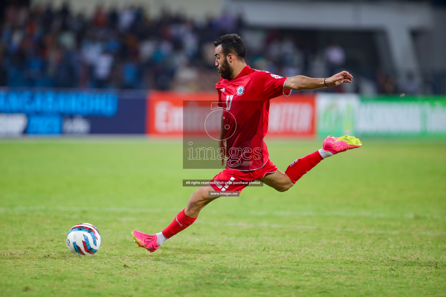 Lebanon vs India in the Semi-final of SAFF Championship 2023 held in Sree Kanteerava Stadium, Bengaluru, India, on Saturday, 1st July 2023. Photos: Nausham Waheed, Hassan Simah / images.mv