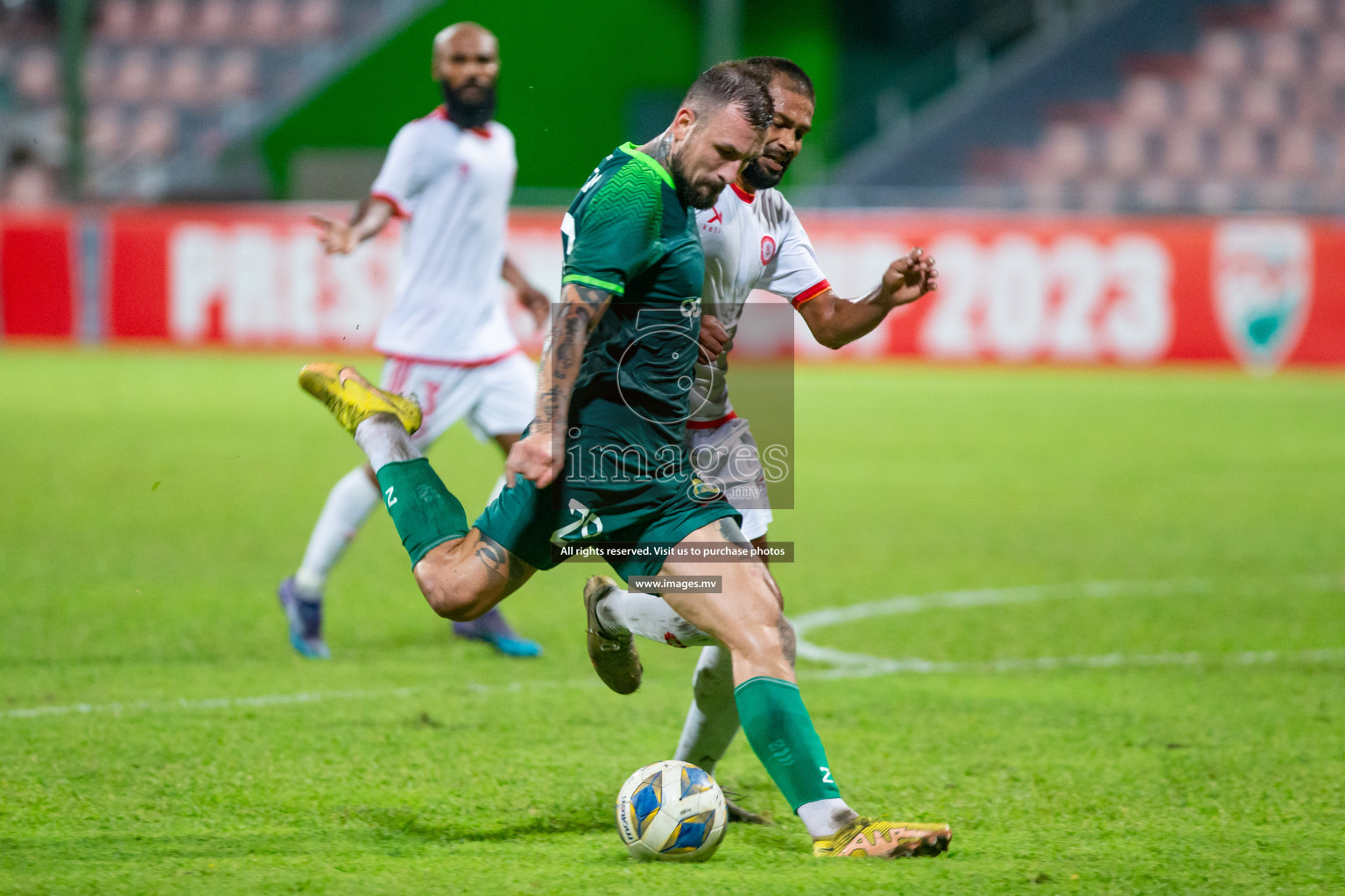 Maziya Sports & Recreation vs Buru Sports Club in President's Cup 2023, held on 20 April 2023 in National Football Stadium, Male', Maldives Photos: Hassan Simah, Mohamed Mahfooz