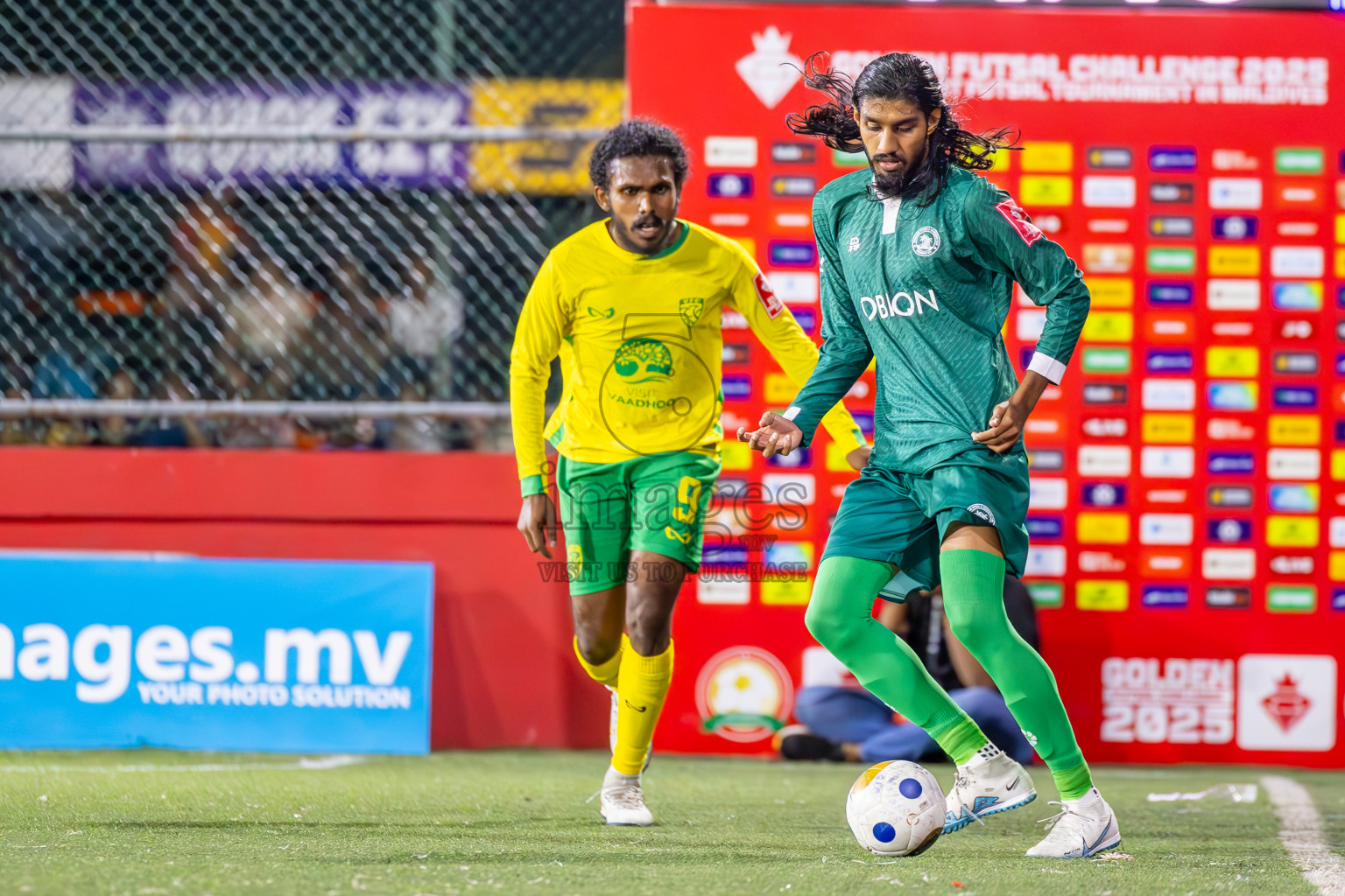 Dhandimagu vs GDh Vaadhoo in Zone Round on Day 28 of Golden Futsal Challenge 2025 was held on Saturday , 1st February 2025, in Hulhumale', Maldives. Photos: Ismail Thoriq / images.mv