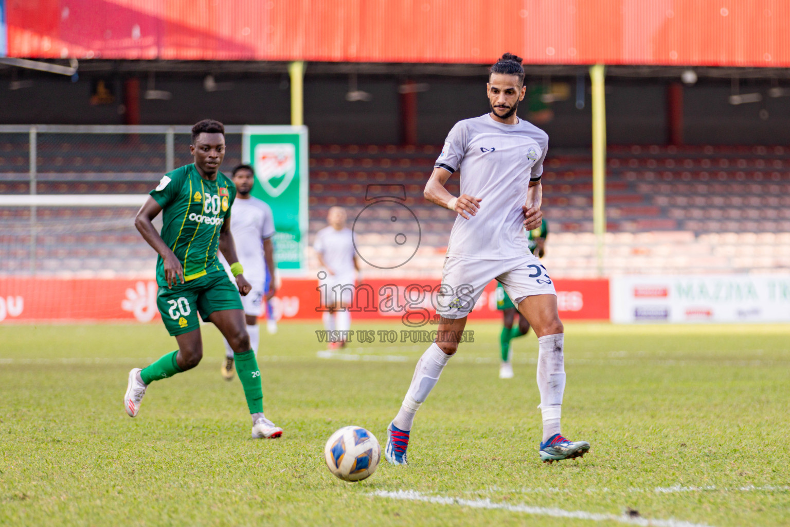 Maziya SRC vs Green Streets in Dhivehi Premier League 2025/26 held in National Football Stadium, Male', Maldives on Saturyday, 25 October 2025. 
Photos: Hassan Simah / Images.mv