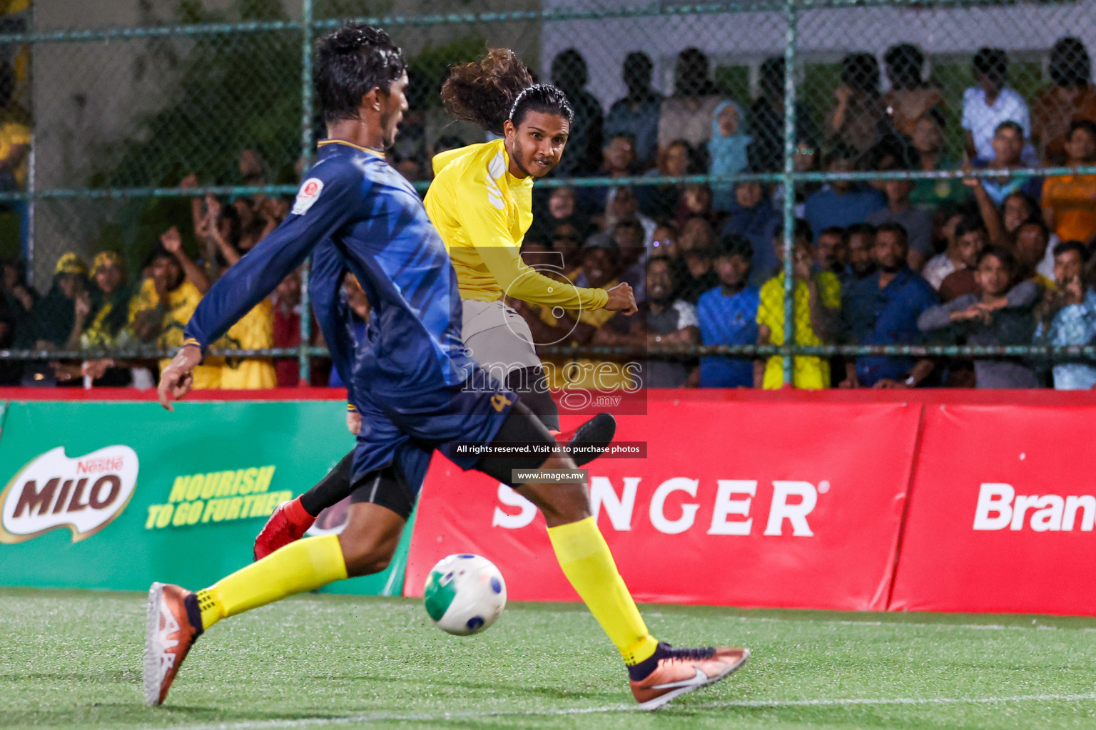 RRC vs Customs RC in Club Maldives Cup 2023 held in Hulhumale, Maldives, on Tuesday, 18th July 2023 Photos: Hassan Simah / images.mv