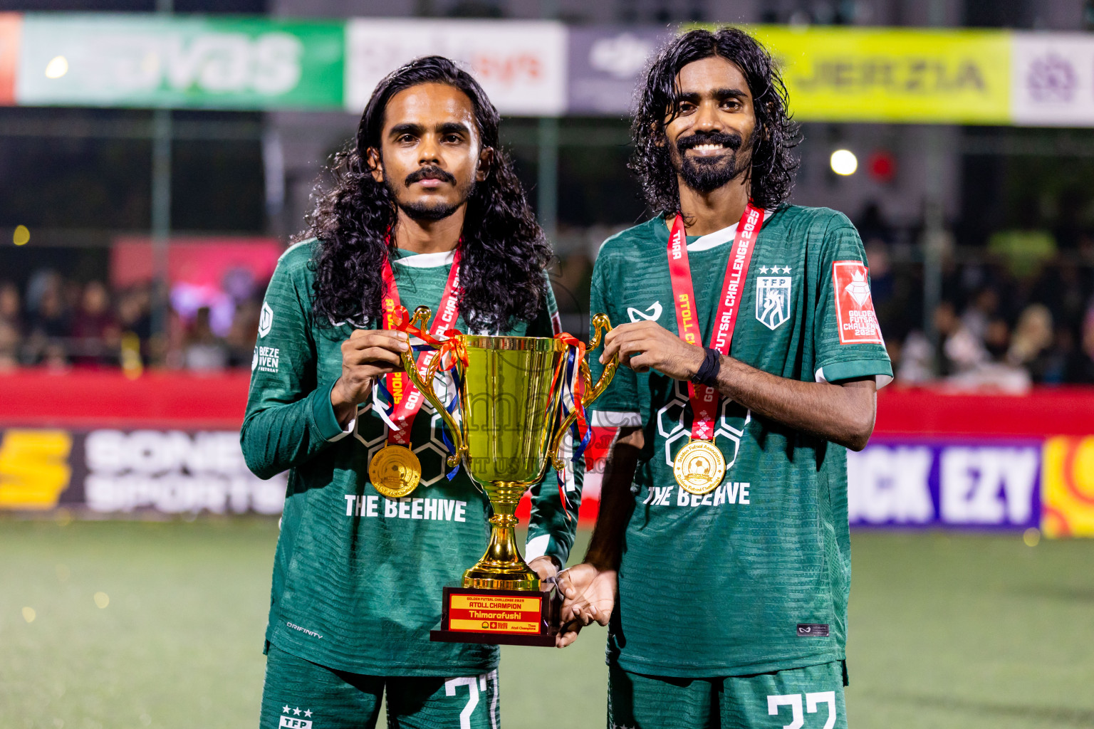 Th Thimarafushi vs Th Hirilandhoo in Thaa Atoll Finals Day 26 of Golden Futsal Challenge 2025 was held on Thursday , 30th January 2025, in Hulhumale', Maldives. Photos: Nausham Waheed / images.mv