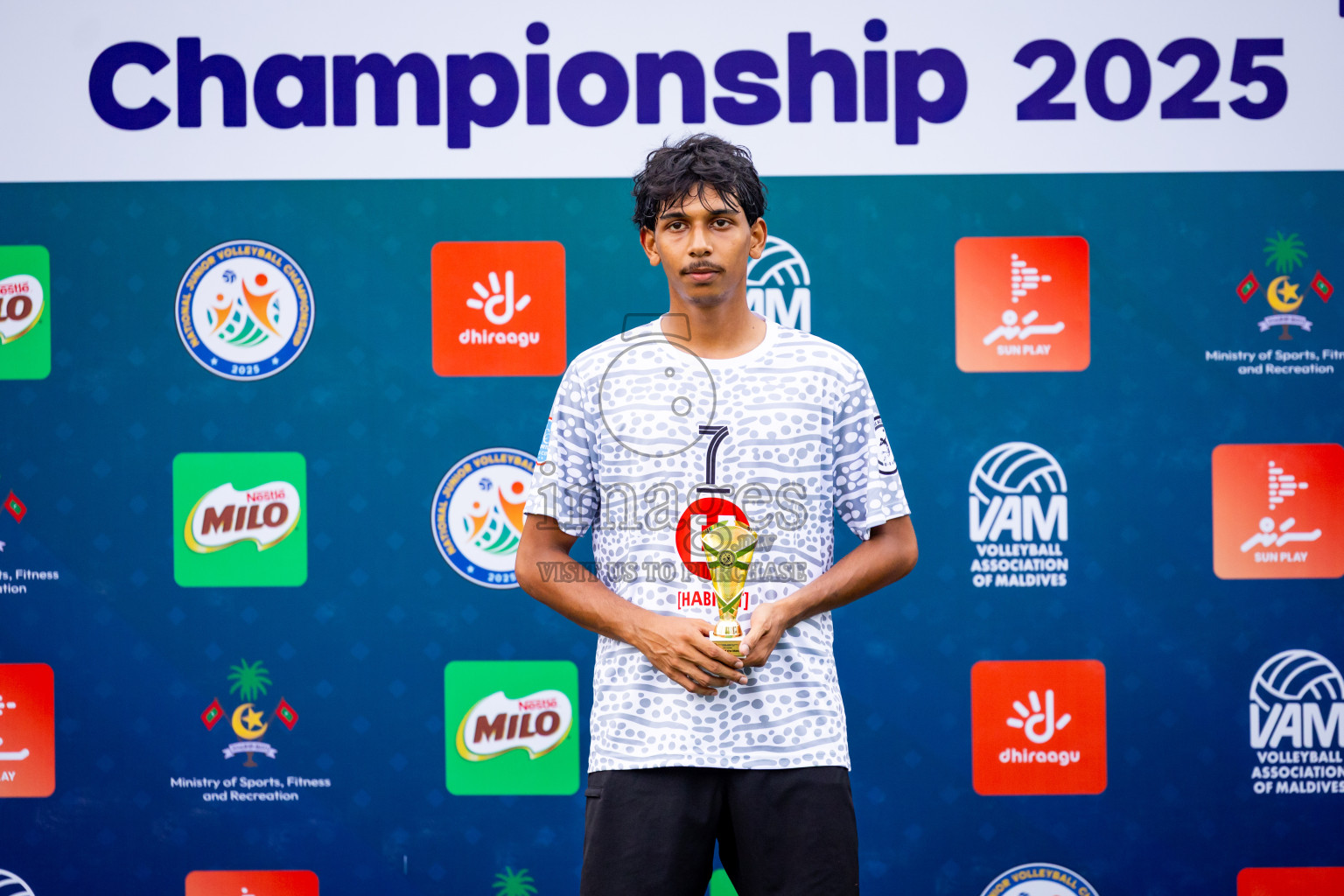 Club rising star academy vs Sports club city in Milo National Junior Volleyball Championship 2025 Day 2 was held on Sunday, 23rd November 2025 at Ekuveni Turf Court Male', Maldives. Photos: Nausham Waheed / images.mv