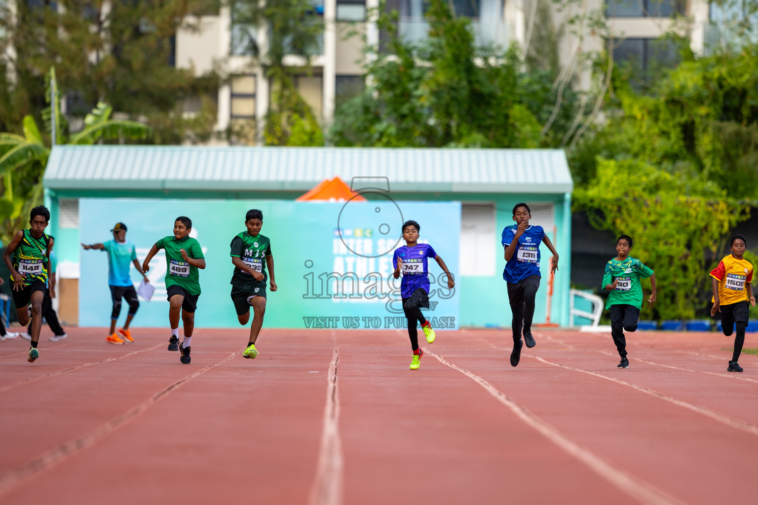 Day 2 of MWSC Interschool Athletics Championships 2024 held in Hulhumale Running Track, Hulhumale, Maldives on Sunday, 10th November 2024. Photos by: Ismail Thoriq / Images.mv