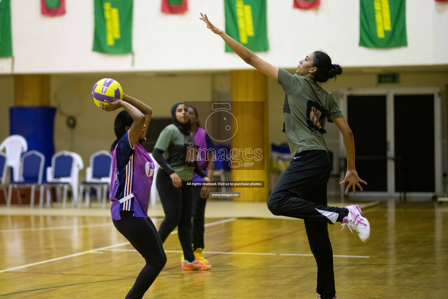 Milo National Netball Tournament 29th November 2021 at Social Center Indoor Court, Male, Maldives. Photos: Maanish/ Images Mv