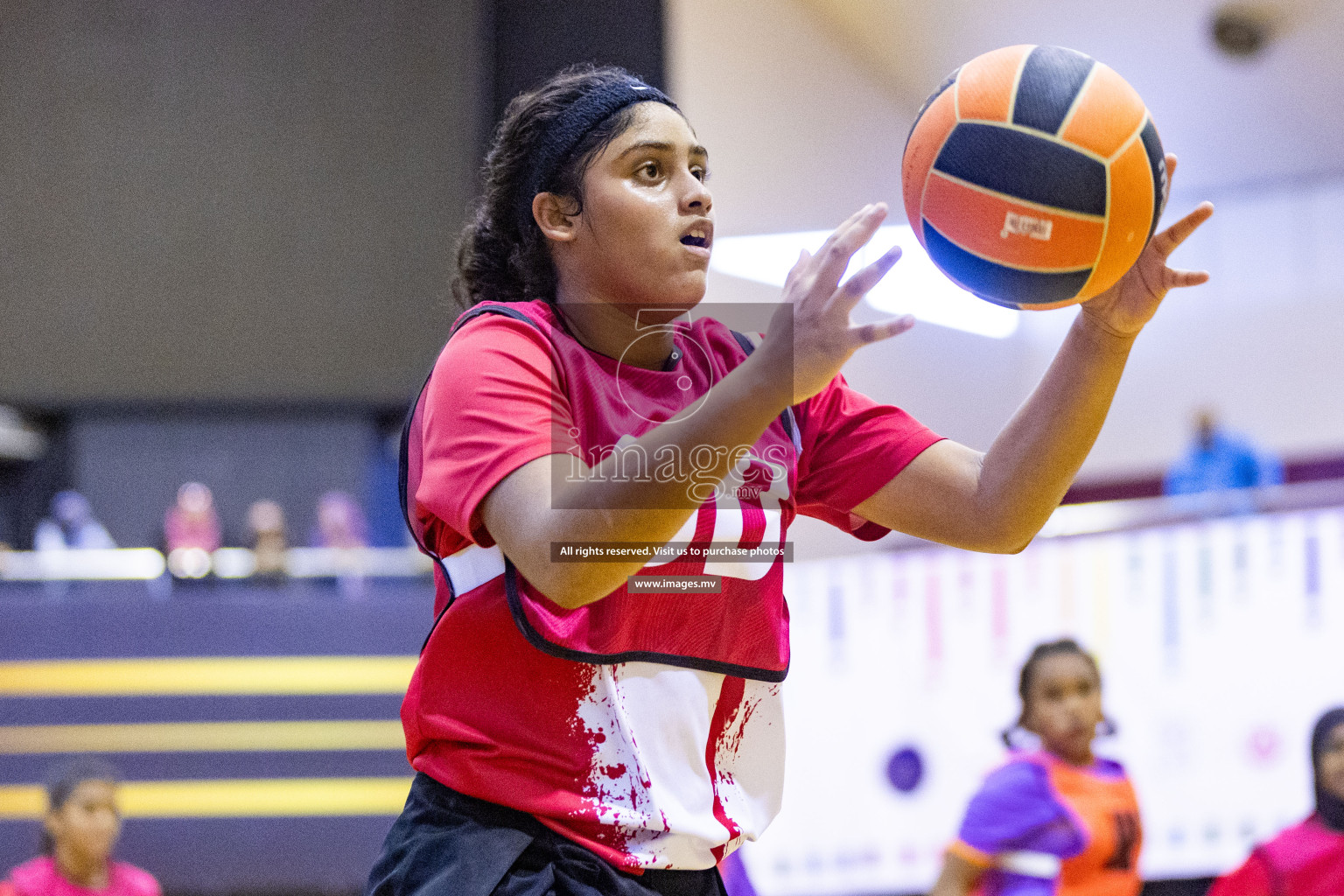 Day 11 of 24th Interschool Netball Tournament 2023 was held in Social Center, Male', Maldives on 6th November 2023. Photos: Nausham Waheed / images.mv