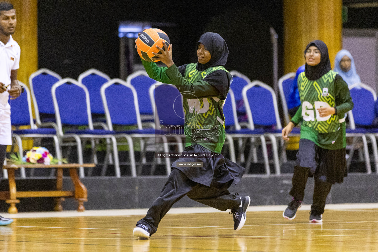 Day7 of 24th Interschool Netball Tournament 2023 was held in Social Center, Male', Maldives on 2nd November 2023. Photos: Nausham Waheed / images.mv