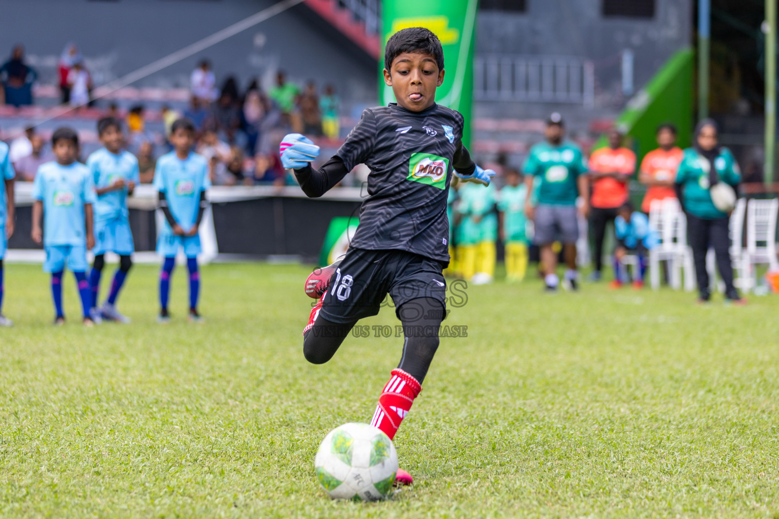 Day 2 of MILO Kids Football Fiesta was held at National Stadium in Male', Maldives on Saturday, 24th February 2024.