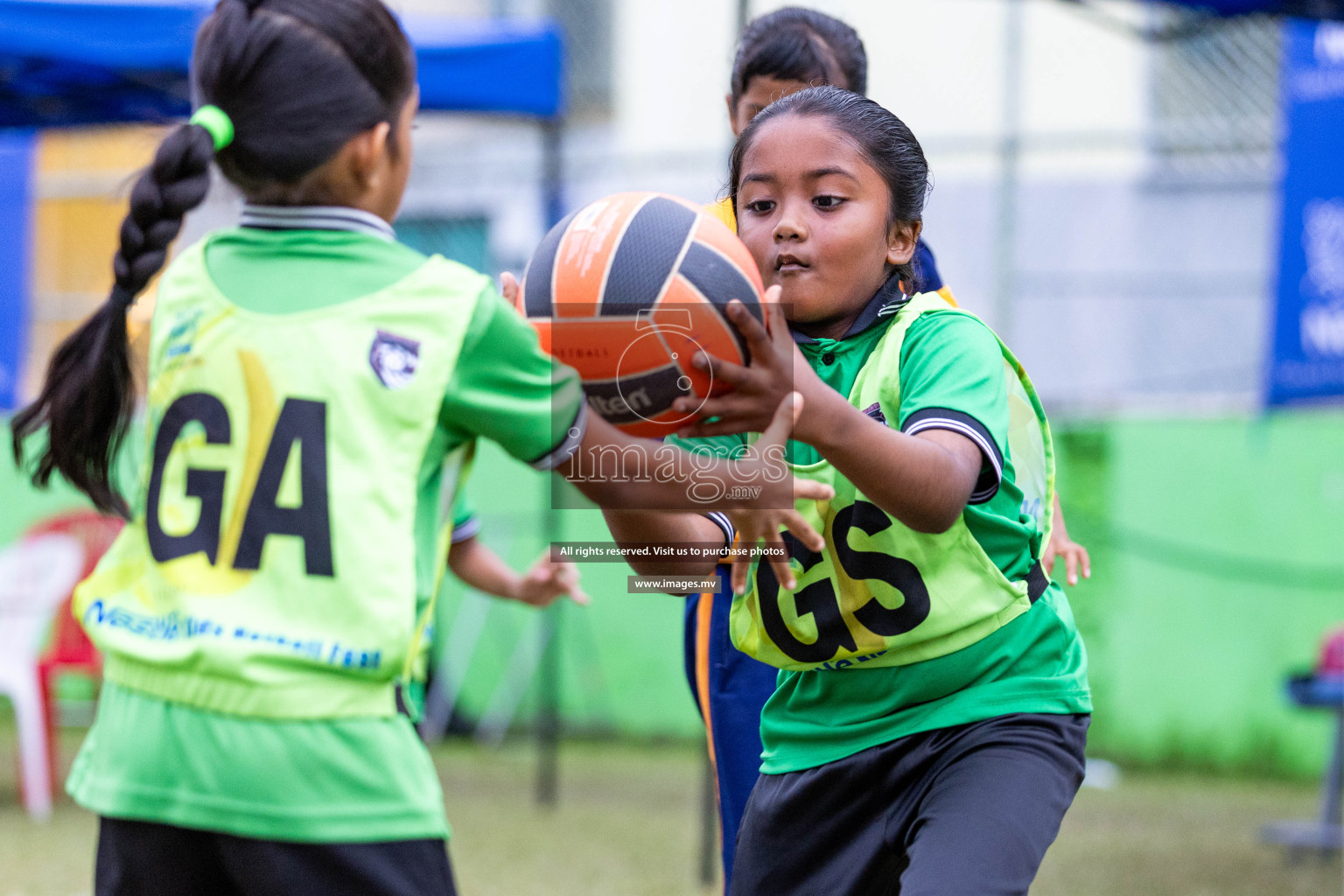 Day 2 of Nestle' Kids Netball Fiesta 2023 held in Henveyru Stadium, Male', Maldives on Thursday, 1st December 2023. Photos by Nausham Waheed / Images.mv