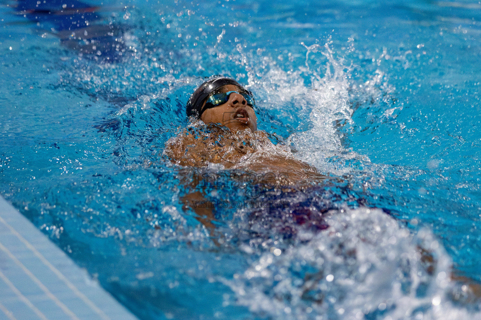 Day 2 of National Swimming Competition 2024 held in Hulhumale', Maldives on Saturday, 14th December 2024. Photos: Hassan Simah / images.mv