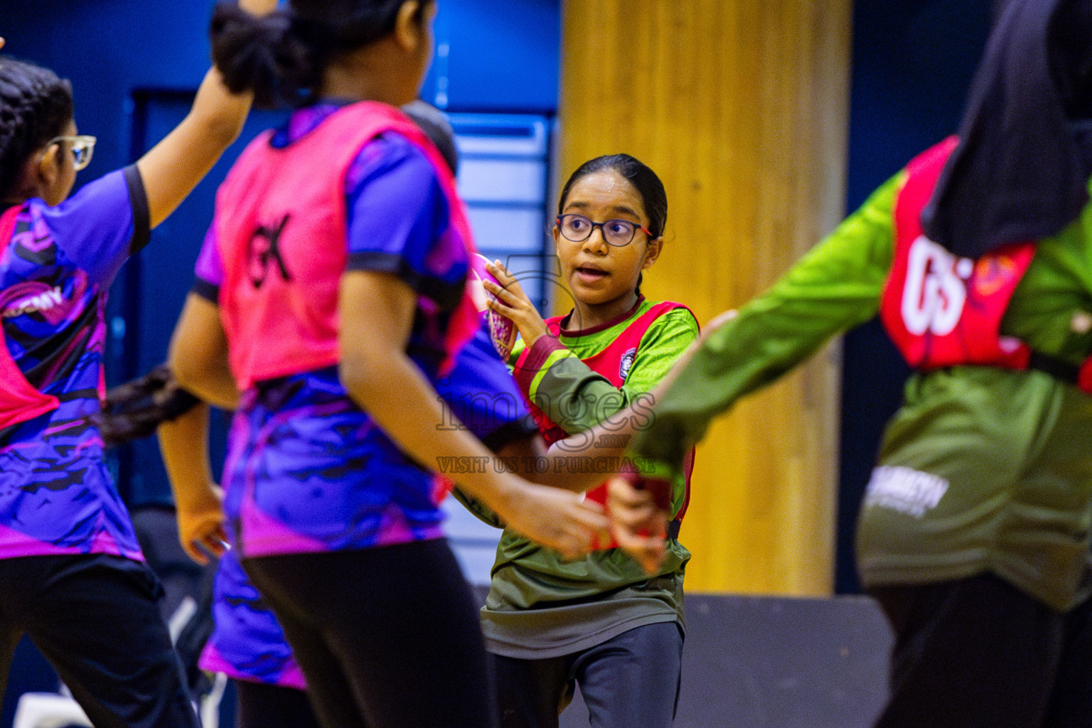 Netgen A vs N Sports Academy A in Day 3 of 3rd Netball Junior Championship, held at Social Center on Tuesday, 21st January 2025 . Photos: Nausham Waheed / images.mv