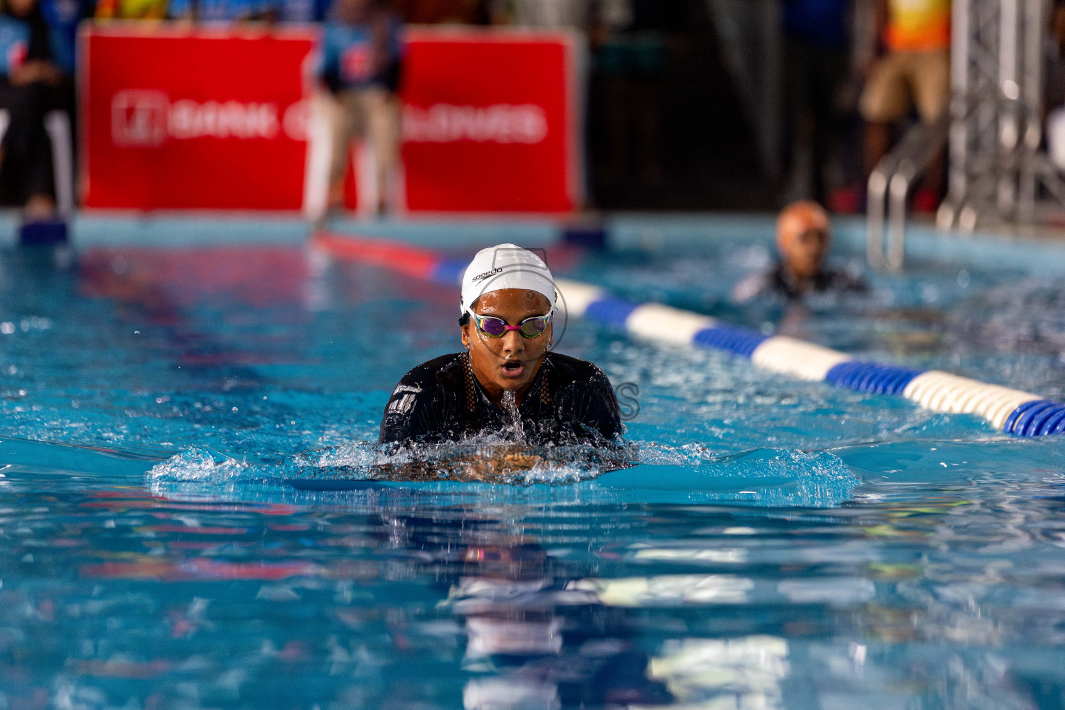 Day 3 of National Swimming Competition 2024 held in Hulhumale', Maldives on Sunday, 15th December 2024. Photos: Hassan Simah / images.mv