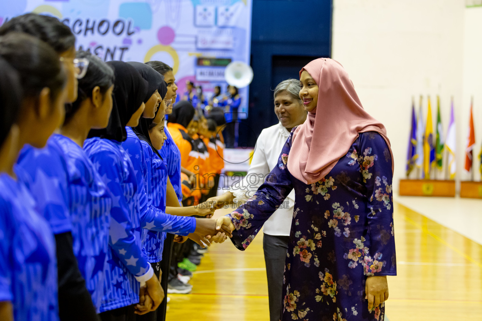 Day 1 of 25th Milo Inter-School Netball Tournament was held in Social Center at Male', Maldives on Thursday, 8th August 2024. Photos: Nausham Waheed / images.mv