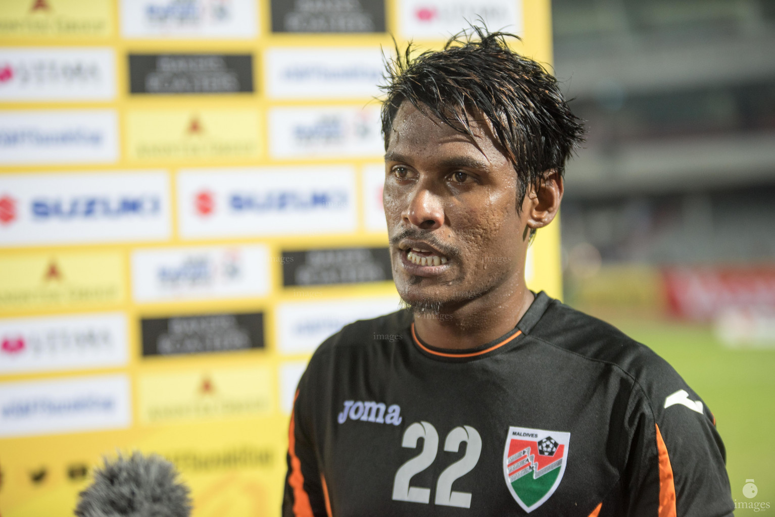 Maldives vs Sri Lanka in SAFF Suzuki Cup 2018 in Dhaka, Bangladesh, Friday, September 07, 2018. (Images.mv Photo/Ismail Thoriq)