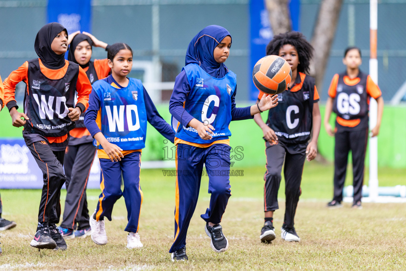 Day 3 of Nestle' Kids Netball Fiesta 2023 held in Henveyru Stadium, Male', Maldives on Saturday, 2nd December 2023. Photos by Nausham Waheed / Images.mv