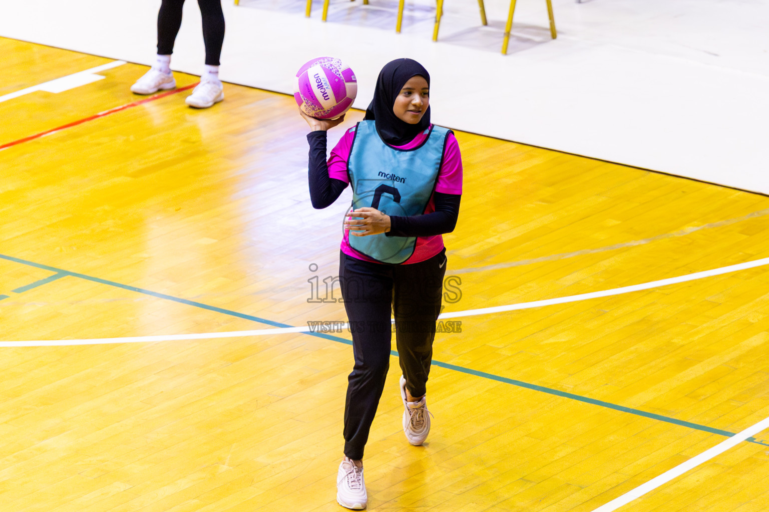 C Matrix vs MV Netters in Day 1 of 24th Milo Netball Association Championship held in Social Center at Male', Maldives on Monday, 1st September 2025. Photos: Nausham Waheed / images.mv