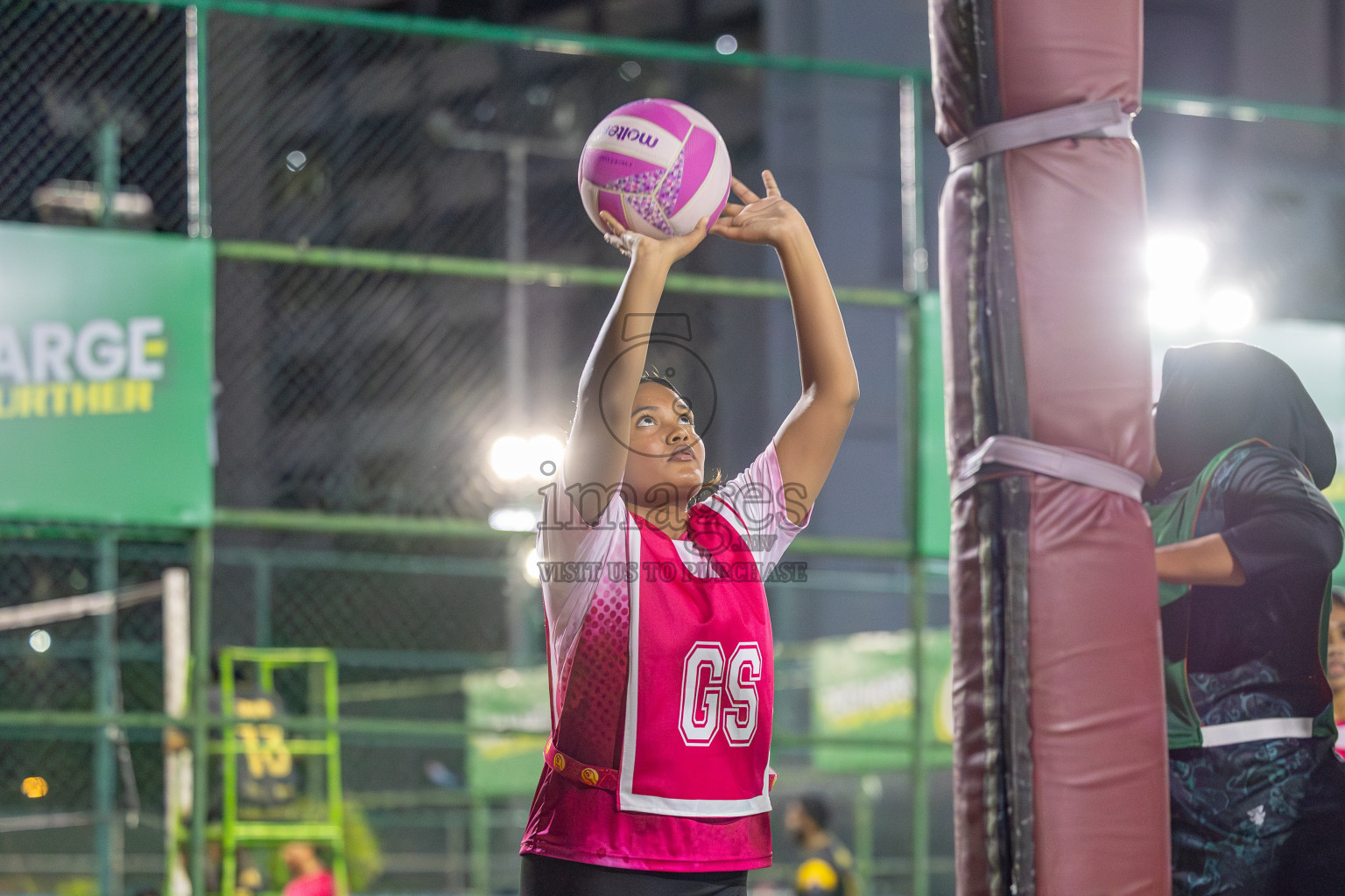 Xenith Sports Club vs N Sports Academy in Division 2 of National Netball Tournament 2025 held in Ekuveni Netball Court at Male', Maldives on Friday, 23rd May 2025. Photos: Mohamed Mahfooz Moosa / images.mv