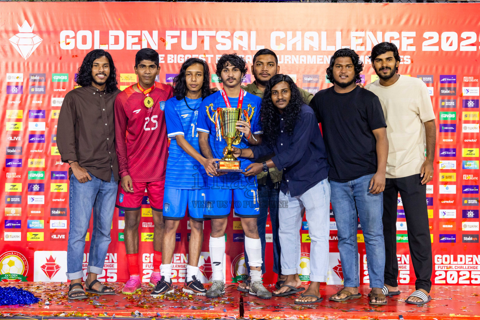 Lh Naifaru vs Lh Kurendhoo in Lhaviyani Atoll Finals Day 26 of Golden Futsal Challenge 2025 was held on Thursday , 30th January 2025, in Hulhumale', Maldives. Photos: Nausham Waheed / images.mv